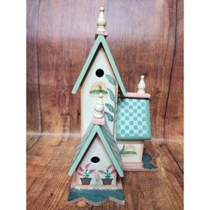 Decorative Deluxe 3 Section Bird HouseDetails 4 Openings